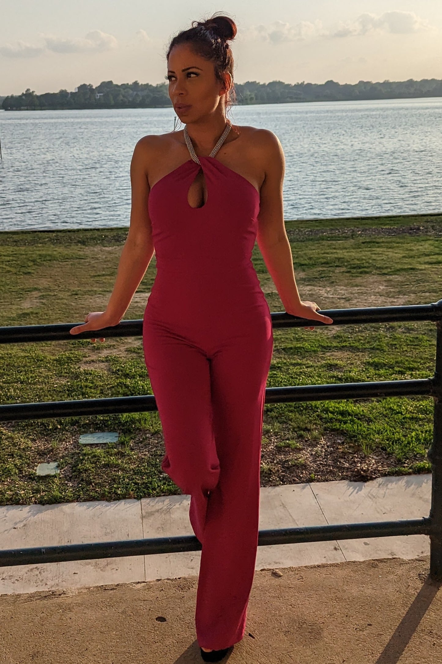 Magenta Jumpsuit